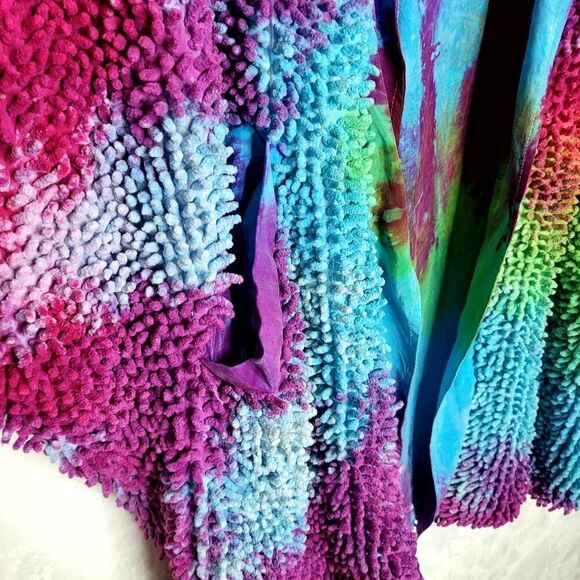 SHAGBAGG Tie Dye Shagbomb Silk Lined Jacket Size Medium - Picture 9 of 15